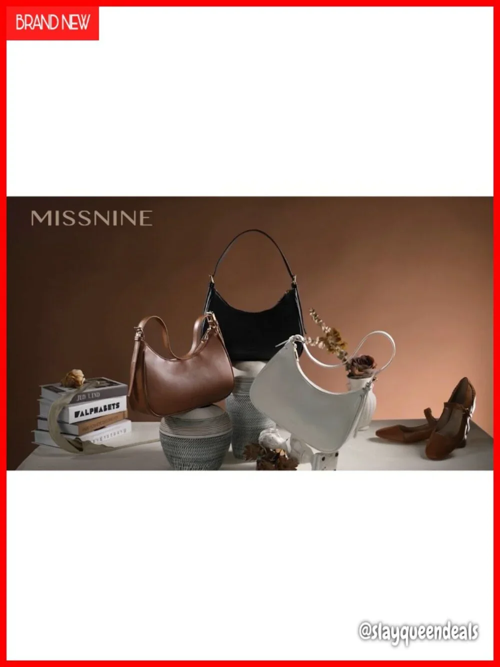 Small Faux Leather Hobo Shoulder Bag with Adjustable Strap Crossbody Purse